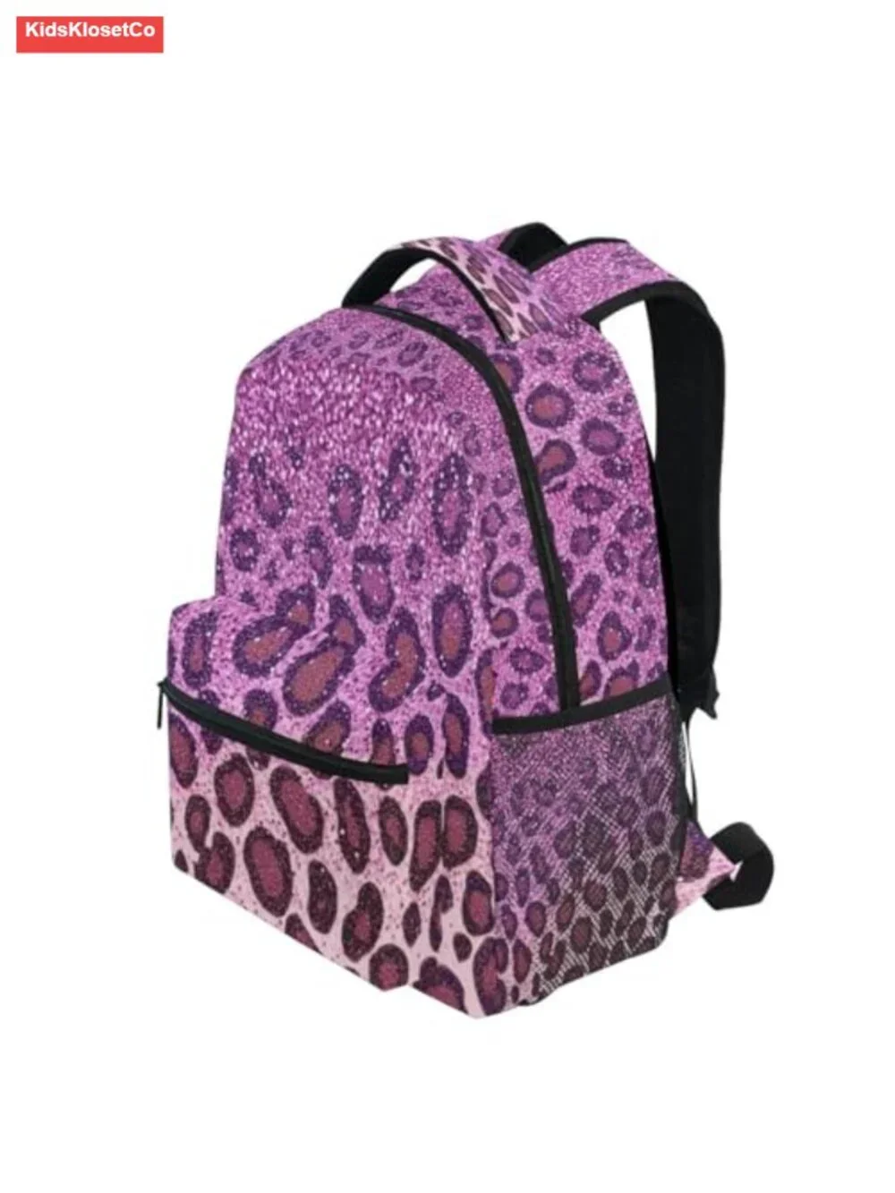 Kids Leopard Print Backpack for School Travel Lightweight Waterproof Daypack